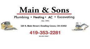 Main & Sons Plumbing, HVAC, Excavating & Septic - logo