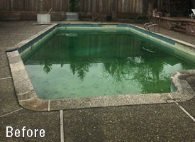 Pool Repair Before