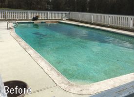 Pool Repair Before