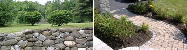 Retaining walls and pavers