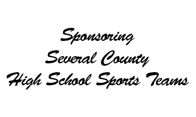 Sponsoring Several County High School Sports Teams