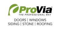 ProVia logo: green leaf icon and text