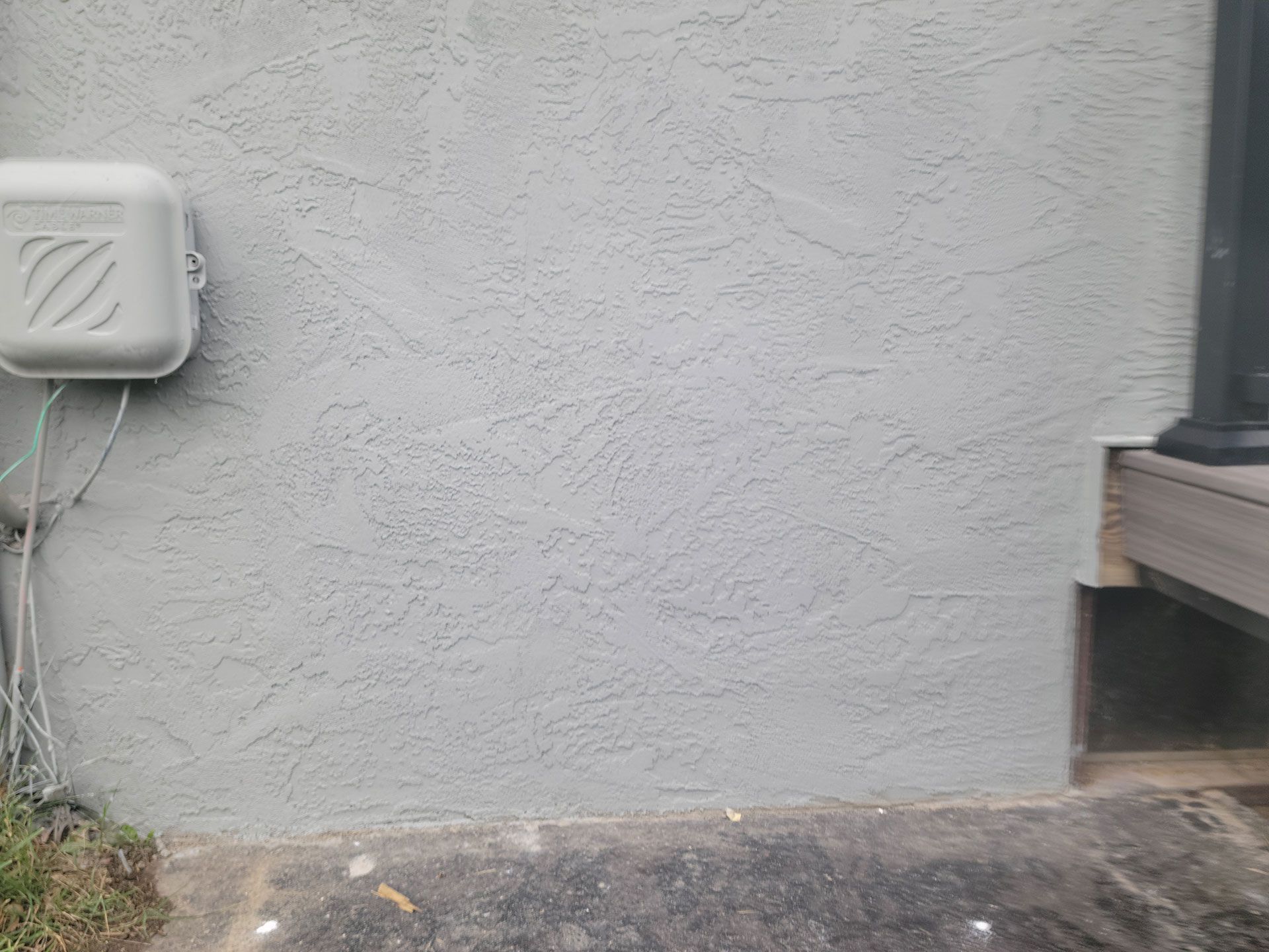 newly repaired stucco