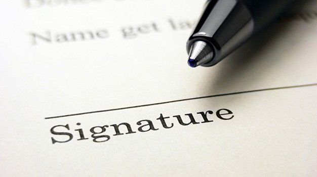 Signature sheet