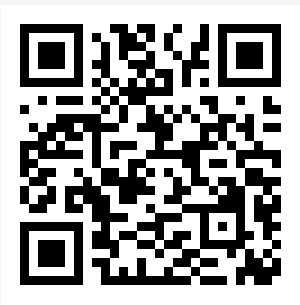 Black-and-white QR code on a white background
