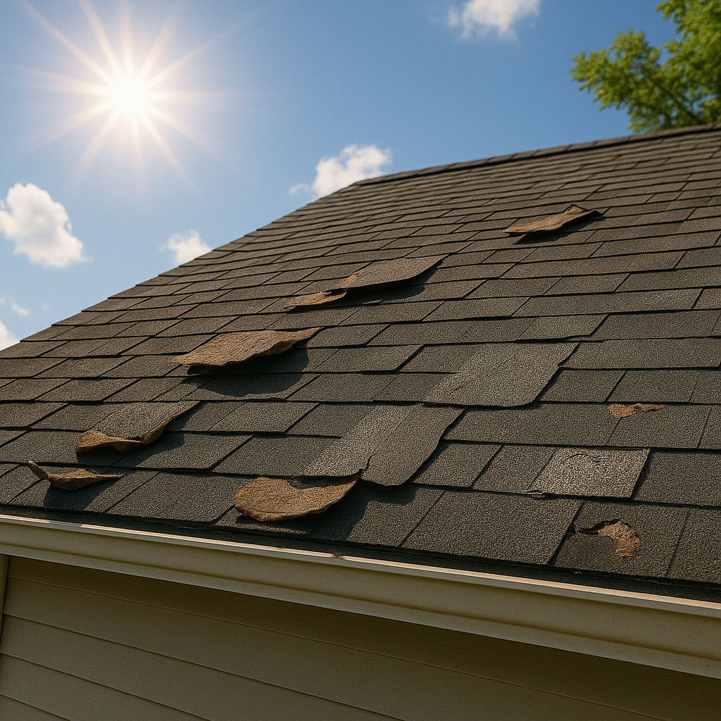 summer heat damages a roof