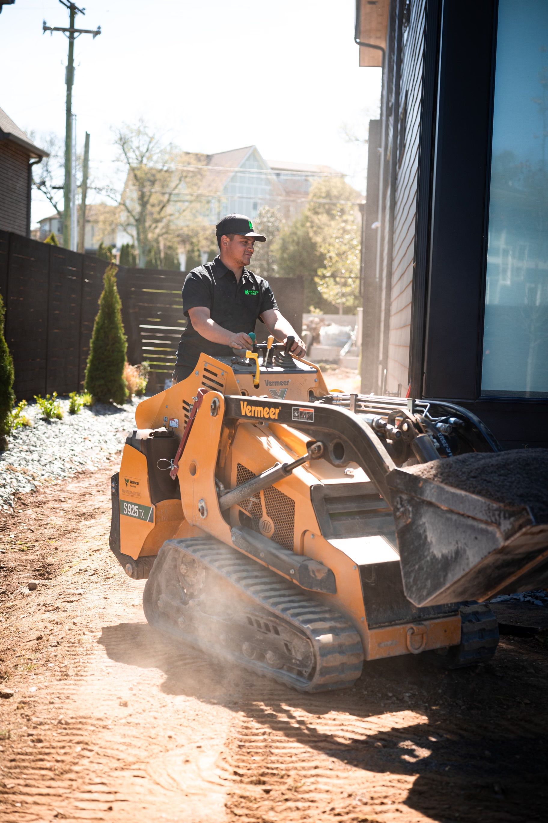 Man driving a Vermeer S925TX