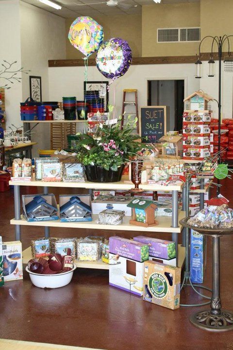 A store display with a sign that says sweet stuff