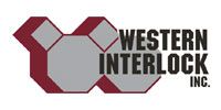 The logo for western interlock inc. is red and gray.