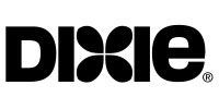 A black and white logo for dixie on a white background.