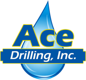Ace Well Drilling logo in blue text on a white background