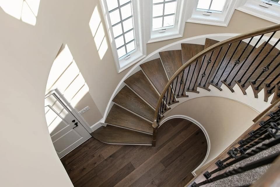 a room with a ladder and a toolbox in it .