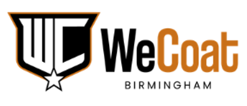 WeCoat Birmingham logo in black and gold with a shield icon and star