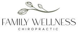 Family Wellness Chiropractic logo with a green leaf design on a white background