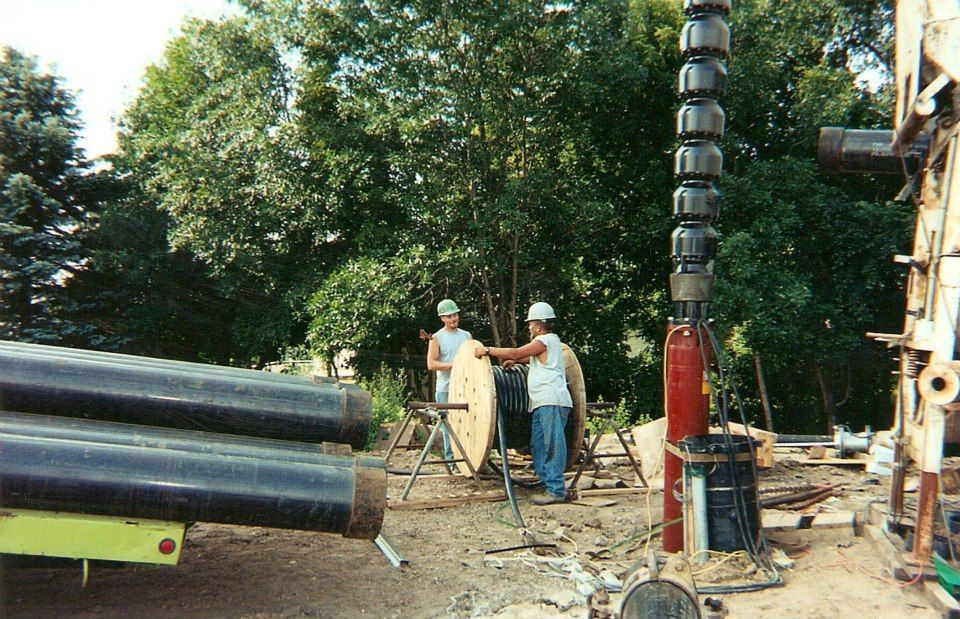 A group of men are working on a construction site.