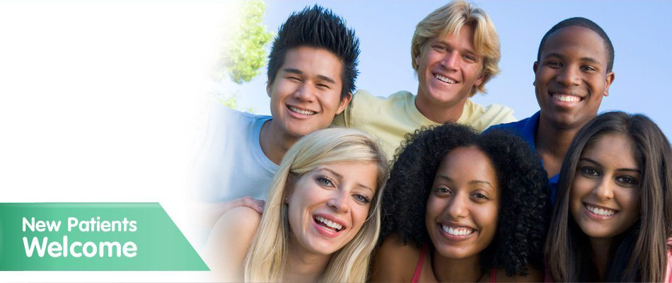 Group of teens smiling