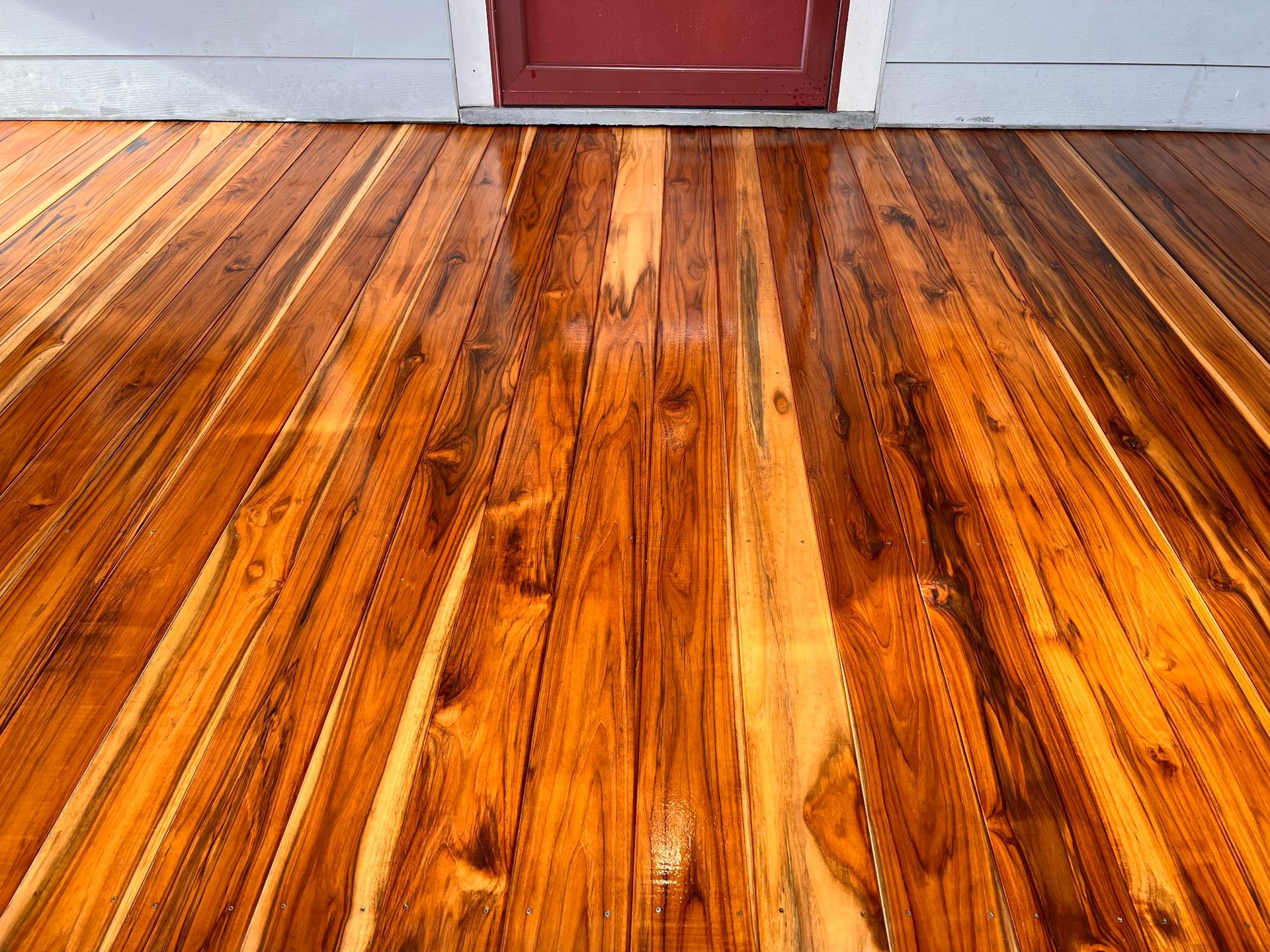 Teak Decking - Front Porch