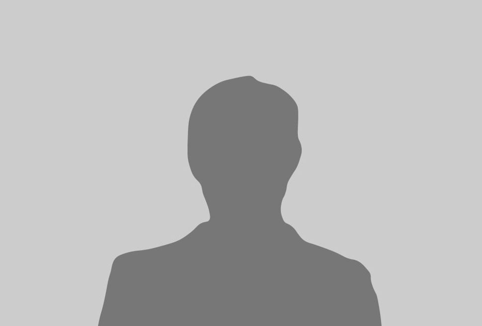 Gray silhouette portrait on a light gray background