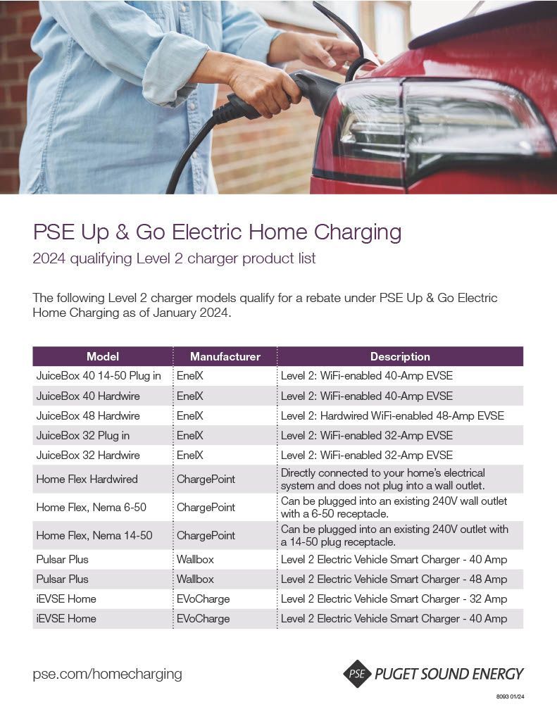 A person is charging an electric car with a charger.