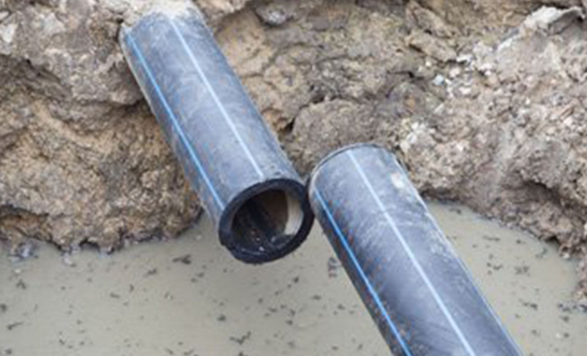 drainage pipes detached