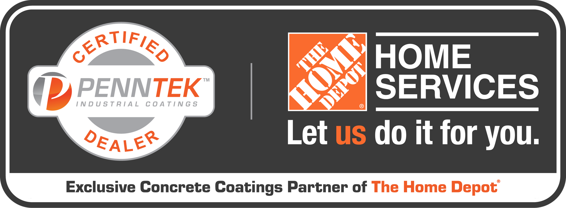 Penntek and Home Depot partner logos