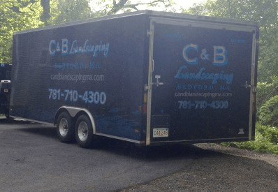 C&B Landscaping van