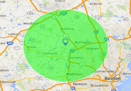 Radius map