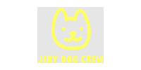 Yellow dog logo with the text