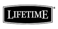 Black Lifetime TV network logo in a rounded rectangle