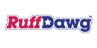Ruff Dawg logo in red, white, and blue with a star in the “u”