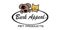 Bark Appeal pet products logo with a brown dog and tan cat above the text