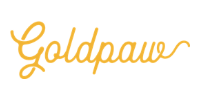 Goldpaw logo in gold script on a white background
