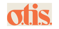 Orange “o.t.i.s.” logo on a beige background