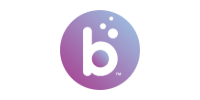 Purple circular logo with a white lowercase “b” and two dots above it.