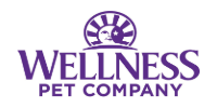 Purple Wellness Pet Company logo with a stylized pet bowl and paw print