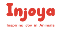 Injoya logo in red with the tagline “Inspiring Joy in Animals”
