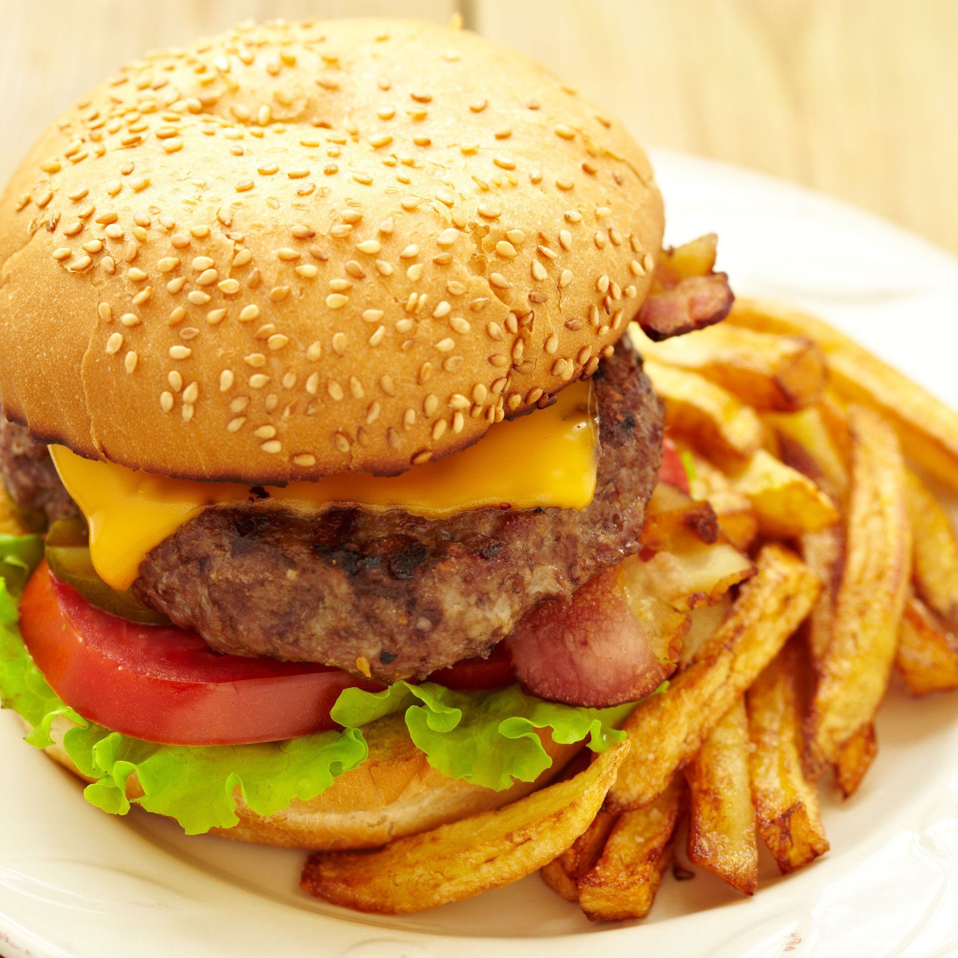 Burger and Fries