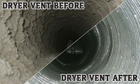 Vent before and after cleaning