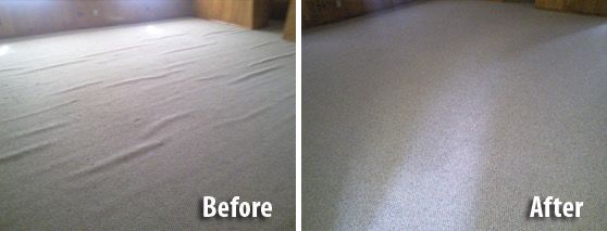 Carpet before and after