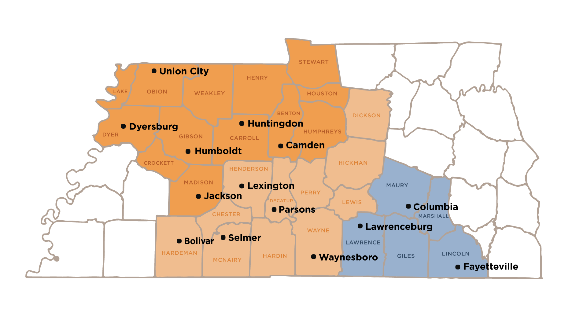 A map of the united states showing the states of kentucky