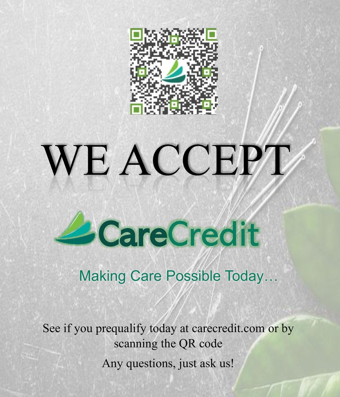 Care Credit flyer