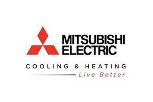 Mitsubishi Electric logo: Red diamond logo with 