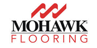 Mohawk Flooring logo: Red stylized 