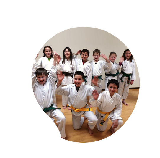 Karate students
