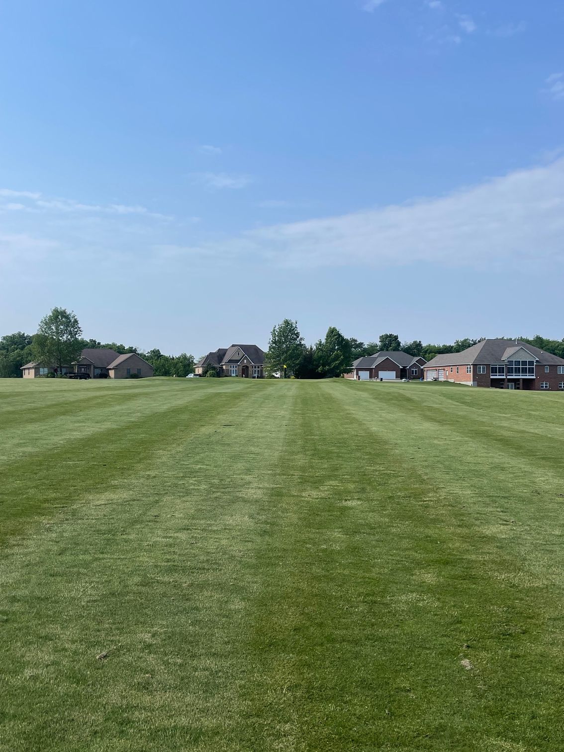 Golf course with trees