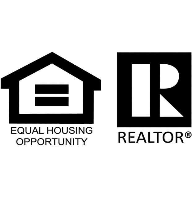 Equal Housing Opportunity and REALTOR® logos in black and white.