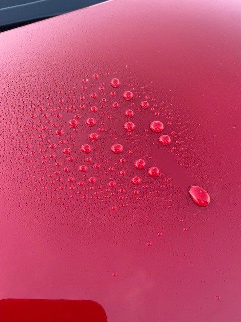 Tesla ceramic coating close up