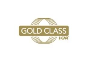 Gold Class logo: gold rectangle with