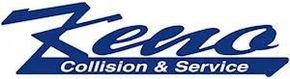 Zeno Collision & Service logo in blue; stylized "Zeno" text over "Collision & Service".