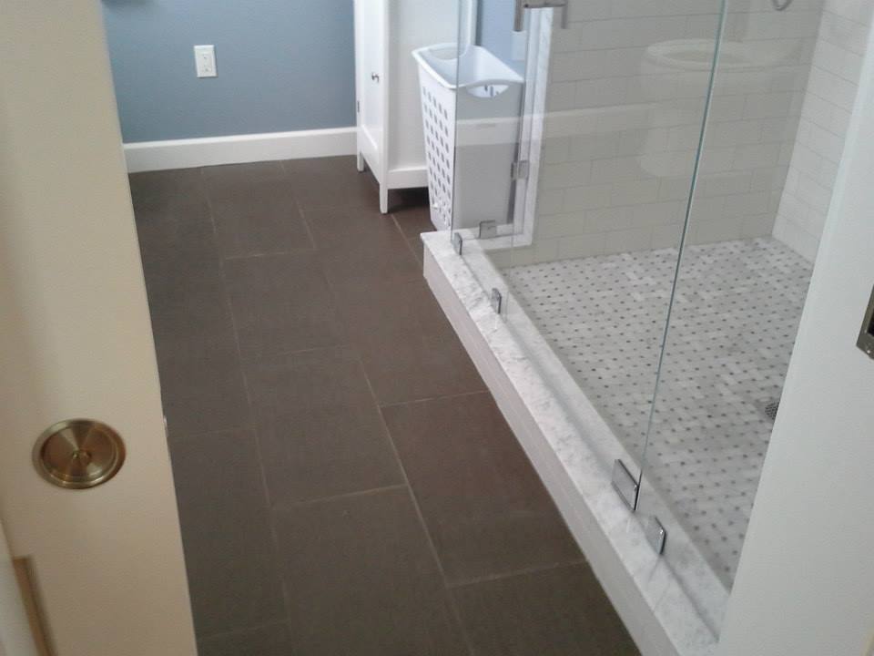 Shower bathroom tiles